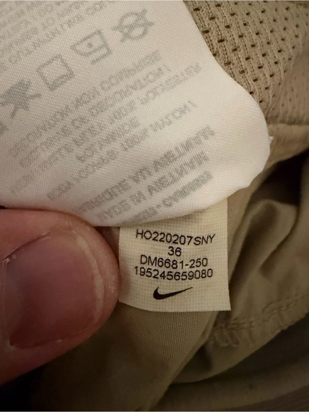 Nike Men's Sportswear Style Essentials Utility Pants Beige DM6681-250 SZ 36